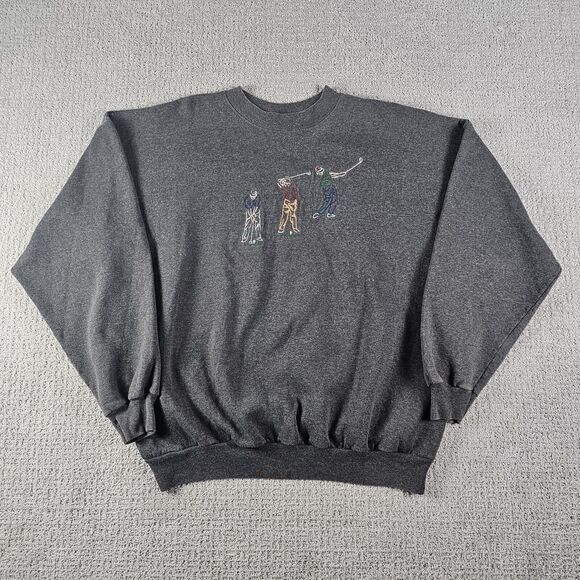 M&C Sportswear Other - Vintage M&C gray golfer‎ embroideredsweatshirt mens size XL casual crew neck